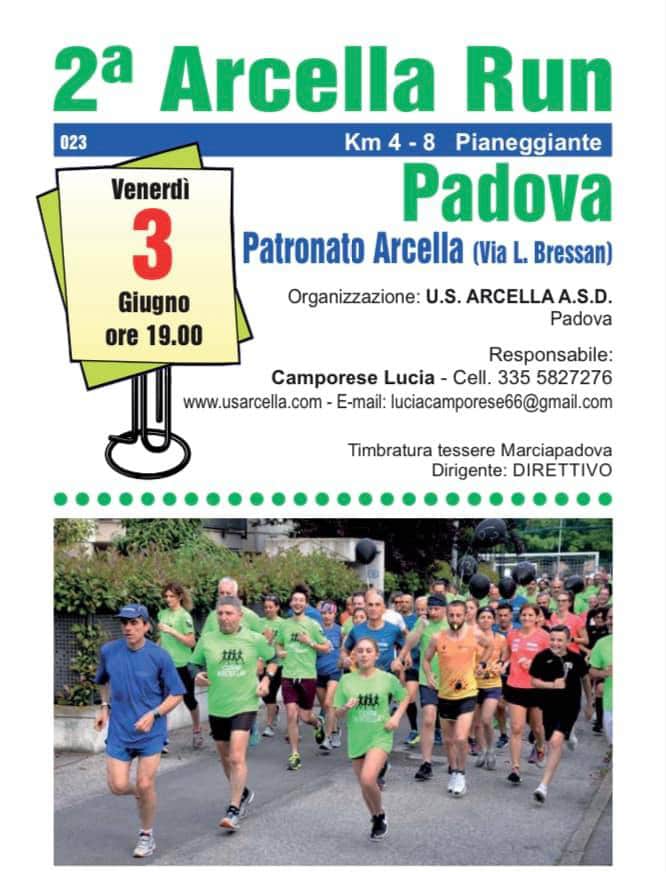 Locandina-manifestazione ludico motoria aperta a tutti-Padova-Corri-Arcella-2022